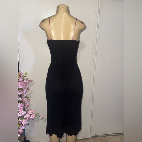 Speechless W2K Black and Pink Midi Dress size S - Picture 7 of 10